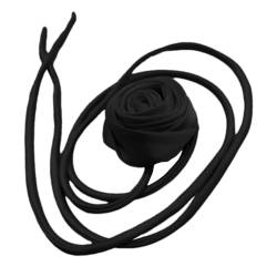 CASNO Halskette, stilvolle Rosenhalskette, schicke Rosenband-Halskette, elegante lange Seil-Halskette, geeignet für verschiedene Anlässe, Stoff von CASNO