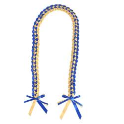 CASNO Halsketten, elegante doppellagige Abschluss-Halskette, Anhänger, Schnur, Abschlussband, Kranz, Ehrenseil für den Abschluss, Polyesterfaser von CASNO