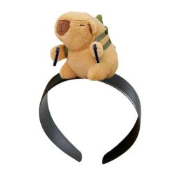 CASNO Niedliches Puppen-Stirnband, lustiges zahnloses Puppen-Stirnband, Capybara-Haarband, Baumwollpuppen-Stirnband, perfekt für Partys und Cosplay von CASNO