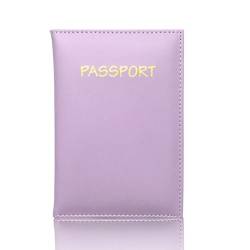 CASNO Taschen für Damen, Reisepasshülle, Ausweis, Kreditkarte, Bargeld, Dokumenten-Organizer für Männer und Frauen, Unisex, Reisepasshülle, tragbar, violett von CASNO