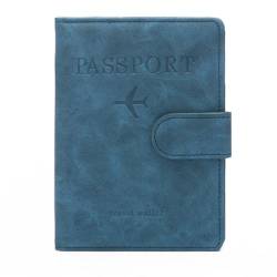 CASNO Taschen für Frauen, Reisepasshülle, mehrere Taschen, Reisepasshülle, Reisebrieftasche, Organizer, Reisezubehör für Kreditkarten, blau von CASNO