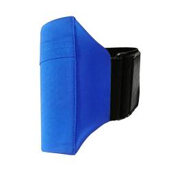 Sport-Handy-Aufbewahrungstasche, Handyhalterung, rutschfest, Knöcheltasche, Laufen, Sport, Handyaufbewahrung, Tasche, einfach zu bedienende Bein-Handyhalterung, Farbe: Blau von CASNO