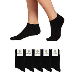 CASRIC Socken Herren 43-46 | 5 | 10 | Paar aus natürlicher Baumwolle - Socken weiß und Socken schwarz, Sneaker Socken Herren 43-46 - Ideal für den täglichen Gebrauch und sport - Sneaker Socken von CASRIC