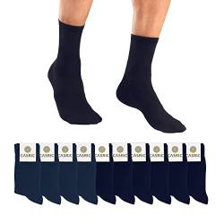 CASRIC Socken Herren 43-46 | Damen Socken | 5 | 10 | Paar aus natürlicher Baumwolle lange Socken marineblau| Herren Socken 43-46 | Ideal für den täglichen Gebrauch oder für besondere Anlässe | von CASRIC