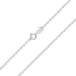 CASSIECA 925 Sterling Silber Halskette Damen Silberkette Damen 925 ohne Anhänger 1,5mm Verschiedene Längen 41cm von CASSIECA