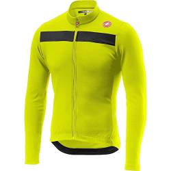 CASTELLI 4518511-032 Puro 3 Jersey FZ Sweatshirt Men's Gelber Fluo/schwarzer Reflex 3XL von CASTELLI