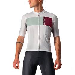 CASTELLI 4522023-870 PROLOGO 7 Jersey T-Shirt Men's Silbergrau/Verteidiger Green-Bordeaux M von CASTELLI