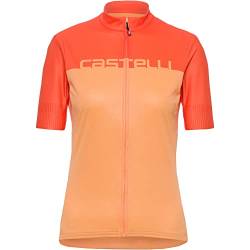 CASTELLI 4522065-866 VELOCISSIMA Jersey T-Shirt Women's Weicher Orange/Scharlachrote Ibis XS von CASTELLI