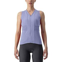 Castelli 4523043-534 Anima 4 Sleeveless T-Shirt Women's Violettes Nebel/Elfenbein M von CASTELLI