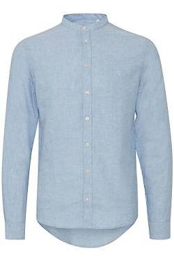 CASUAL FRIDAY CFAnton Herren Hemd Leinenhemd Freizeithemd Stehkragen Regular Fit 55% Leinen, 45% Baumwolle, Größe:XXL, Farbe:Silver Lake Blue (174030) von CASUAL FRIDAY