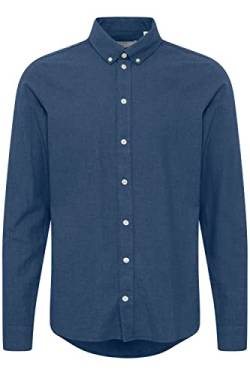 CASUAL FRIDAY CFAnton LS BD fil a fil Shirt Herren Freizeithemd Hemd Button-Down-Kragen Hochwertige Baumwoll-Qualität, Größe:M, Farbe:Dark Navy Melange (1940131) von CASUAL FRIDAY