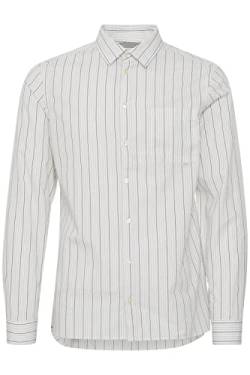 CASUAL FRIDAY CFAnton LS BU Striped Shirt Herren Freizeithemd Hemd Club-Kragen Regular Fit Hochwertige Baumwoll-Qualität, Größe:3XL, Farbe:Ecru (114201) von CASUAL FRIDAY
