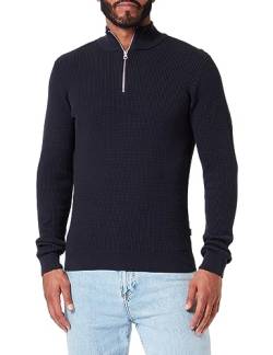 CASUAL FRIDAY - CFKarlo 0092 Half Zipper Knit - Pullover - 20504786, Größe:XXL, Farbe:Anthracite Black (194007) von CASUAL FRIDAY