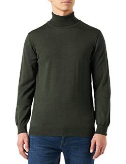 CASUAL FRIDAY CFKonrad Merino Roll Neck Knit Herren Rollkragen Pullover, Größe:XXL, Farbe:Deep Forest Melange (1961101) von CASUAL FRIDAY