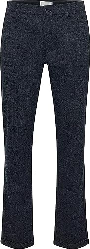 CASUAL FRIDAY CFPandrup Checked Pants Herren Hose Stoffhose mit Struktur mit Stretch Regular Fit, Größe:31/32, Farbe:Dark Navy (194013) von CASUAL FRIDAY