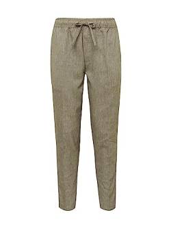 CASUAL FRIDAY CFPilou Herren Hose aus Leinenmix Stoffhose Jogger Pants, Größe:XXL/32, Farbe:Burnt Olive Melange (1805211) von CASUAL FRIDAY