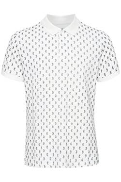 CASUAL FRIDAY CFTristanHerren Poloshirt Polohemd T-Shirt mit Polokragen aus 100% Baumwolle Gemustert, Größe:L, Farbe:Ecru (114201) von CASUAL FRIDAY