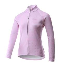 CATENA Damen Fahrradbekleidung Langarm Radtrikot Winddicht Thermische Fleece Wärmehaltung Atmungsaktiv von CATENA