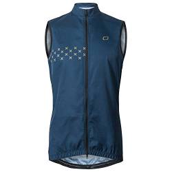 CATENA Winddichte Fahrradweste für Herren atmungsaktive leichte Weste ärmellose Fahrradjacke zum Reiten Laufen Outdoor-Sportarten(Blau,L) von CATENA