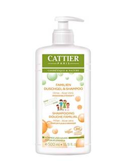 Cattier Duschgel und Shampoo Orangenblüte, für die ganze Familie, Naturkosmetik, 500 ml von CATTIER