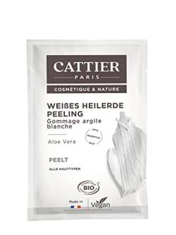 Cattier Heilerde Peeling, mit weißer Heilerde und Aloe Vera, Naturkosmetik, 4 x 13 ml von CATTIER