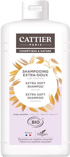 Cattier Extraweiches Shampoo – Hafermilch – für den täglichen Gebrauch – 1 l von CATTIER