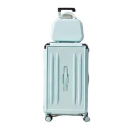 CAULO Gepäcksets, 2-teilig, PVC-Koffer mit Spinnerrädern, langlebige Gepäcksets, Handgepäck-Kofferset für Damen und Herren (Green1 22in) von CAULO