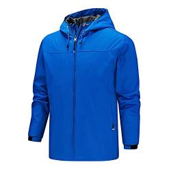 CAUYDY Regenjacke Herren Wasserdicht Atmungsaktiv Herren Softshell Jacke Outdoor Funktionsjacke Freizeitjacke Wasserdicht Atmungsaktiv Winddicht von CAUYDY