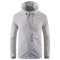 CAUYDY Sommerjacke Herren Leicht Herren Regenjacke Wanderjacke Fahrradjacke Outdoorjacke wasserdicht winddicht atmungsaktiv Netzfutter von CAUYDY