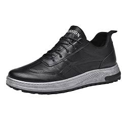 Damen Sneaker Schwarz Rote Turnschuhe Damen Plateau Breite Flach Modische Sportlich Schuhe Sneaker Frauen Sportschuhe Weiss Hoch Fitnessschuhe Laufschuhe Cheerleading-Schuhe Halbschuhe für Jogging Fi von CAUYDY