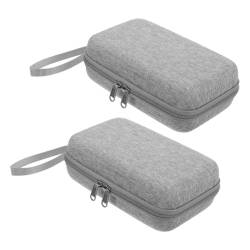 CAXUSD 2St Mini-Handtasche Aufbewahrungskoffer für Ladekabel tragbarer elektronischer Reisekoffer Makeup Tasche Make-up-Taschen Telefon Brieftasche Kulturbeutel Mehrzweck von CAXUSD