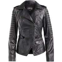 CBL Lederjacke Lederjacke mit Nieten Dekor im Biker Style von CBL