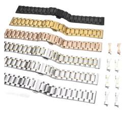 CBLDF Uhrenarmband mit gebogenem Ende, Armband aus Edelstahl, 12 mm, 13 mm, 14 mm, 15 mm, 16 mm, 17 mm, 18 mm, 19 mm, 20 mm, 21 mm, 22 mm, 23 mm, 24 mm, 15mm, Achat von CBLDF