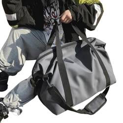 CBLdF Damenhandtasche Große Kapazität Carry On Gepäck Taschen Wochenende wasserdichte Sport Gym Bag-Grau von CBLdF