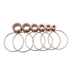 1 Pairs Stainless Steel Ohr Tunnels Plugs（6-16MM）3 Colors Steel Ring Screw-fix For Women Men Body Piercing Jewelry (Color : Gold, Size : 14MM) von CBLdf
