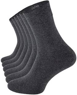 CC Clark Crown 6 Paar Baumwoll-Socken Edel und Modern ohne drückende Naht - Anthrazit - Gr. 43-46 von CC Clark Crown