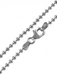 CC-Style - Kugelkette in 925 Sterling Silber - Halskette ohne Anhänger | Stärke: 2 mm - Länge: 42 cm von CC-Style