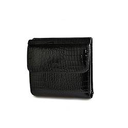 CCAFRET Damen Geldbörse Mini Frauen Geldbörse Echtes Leder Brieftaschen HASP Kurze BOOTEL BOTEL Smell Well BOTELETEN Münze Geldbörsen (Color : Black) von CCAFRET