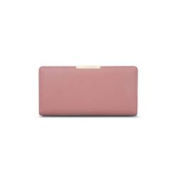 CCAFRET Damen Geldbörse Mode Frauen Brieftaschen Lange Multi-Card-Halter Pu. Leder Geldbörse Weibliche Kupplungsbeutel Dame Weiche multifunktionale Münzengeldbörsen (Color : Pink) von CCAFRET