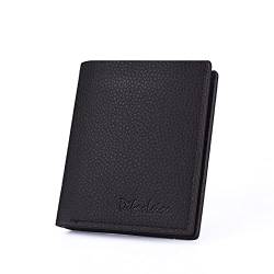 CCAFRET Damen Geldbörse Wallet Menshort Ultra-Thin Cowhide Business Wallet Simple Casual Wallet Men Leather Card Holder Wallet von CCAFRET