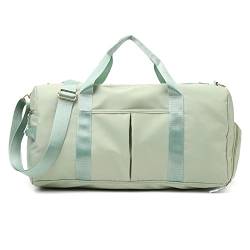 CCAFRET Gym Tasche Sporttasche für Frauen mit Schuhfach, strapazierfähige, leichte Yoga-große Handtasche (Color : Green) von CCAFRET