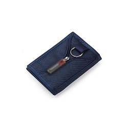 CCAFRET Herren Portemonnaie Nylon Casual Brieftasche für männliche männer Frauen Junge neuheit Geldtasche geldbörse Zip münze ICH WÜRDE Kartenhaltertasche. (Color : Blue) von CCAFRET