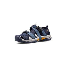 CCAFRET Herrensandalen Sandals Men Mens Casual Outdoor Non-slip Wear-resistant Breathable Mesh Skynet Lightweight Mens Summer Shoes (Color : Dark Blue, Size : 7) von CCAFRET