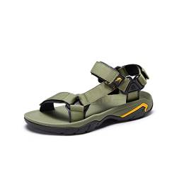 CCAFRET Herrensandalen Shoes Men Sandal Wading Men Shoes Breathable Non-slip Outdoor Sandalias Beach Shoes for Men Sandals Summer (Color : Green, Size : 6) von CCAFRET
