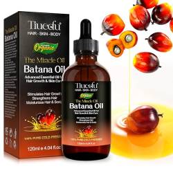 Batana öl für Haare, Batana Oil Organic for Hair Growth, 100% natürliches und reines Batana-Öl, Haarwachstumsöl, Kopfhautpflege, feuchtigkeitsspendende ätherische Öle, 120 ml von CCKULOOB