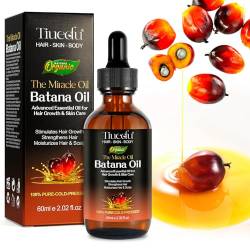 Batana öl für Haare, Batana Oil Organic for Hair Growth, 100% natürliches und reines Batana-Öl, Haarwachstumsöl, Kopfhautpflege, feuchtigkeitsspendende ätherische Öle, 60 ml von CCKULOOB