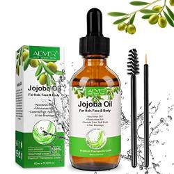 Jojobaöl, Bio Jojoba Öl 100% Rein, Natürlich und Kaltgepresst Feuchtigkeitscreme Organic Jojoba Oil für Gesicht, Körper, Bart, Nägel, 60 ml von CCKULOOB