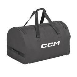 CCM 420 Hockey Player Basic Wheeled Bag, Black, 36" (91 x 51 x 51 cm), 2 All-Terrain Wheels, Comfortable Webbed Handles von CCM