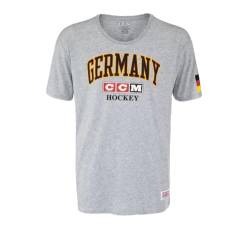 CCM Deutschland Kurzarm T-Shirt, für Erwachsene, Grau (as3, Alpha, m, Regular, Regular) von CCM