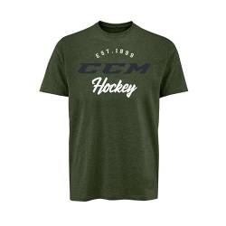 CCM Short Sleeve T-Shirt Academy SS Tri Blend Army Green SR, L von CCM